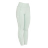 Legging justo feminino com grip completo Classic Equestro - Verde claro