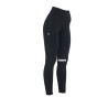 Legging ajustado em tecido técnico elástico feminino Kao Light Equestro - Preto / branco