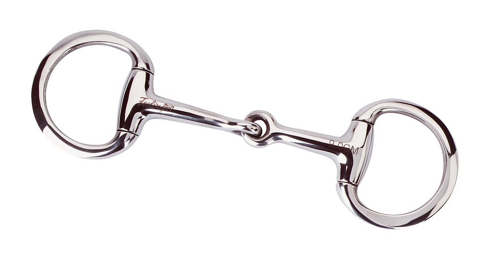 Embocadura de equitação mini oliva em inox