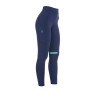 Legging ajustado em tecido técnico elástico feminino Kao Light Equestro - Marinho / esmeralda