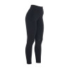 Legging justo em tecido técnico elástico feminino Kao Equestro - Preto / preto