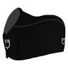 Cobertor de lã polar com fecho frontal com aba GP Equestro - Preto