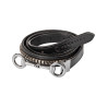 Cinto clincher feminino com fivela de embocadura Equestro - Preto / preto