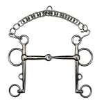 Freio Pelham quebrado aço niquelado Feeling