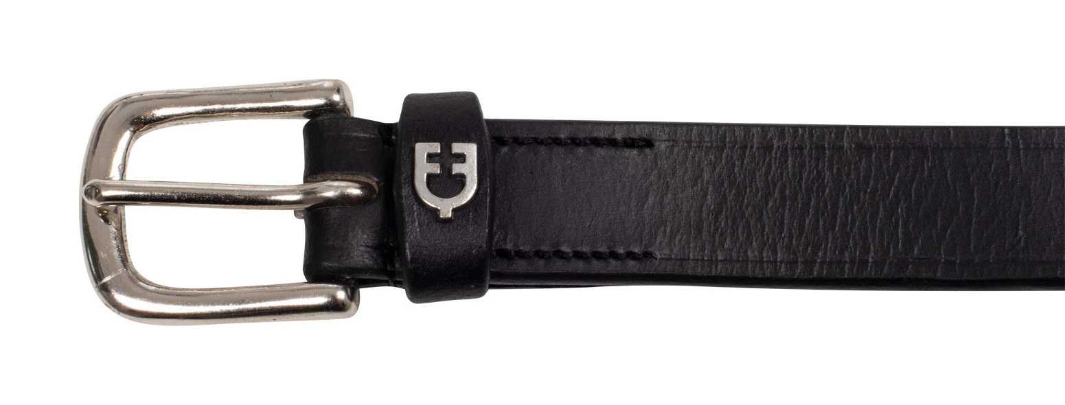 Cinto inglês com bordado contrastante Equestro Preto