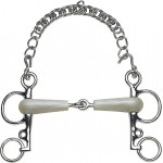 Mors Pelham Feeling quebrado flexível hastes curtas