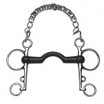 Freio Pelham Feeling borracha reta passagem de língua