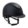 Capacete unissex com armação brilhante Galaxy Equestro - Preto / preto brilhante