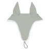 Touca anti-moscas em tecido técnico com fixação na focinheira Equestro - Verde claro / branco