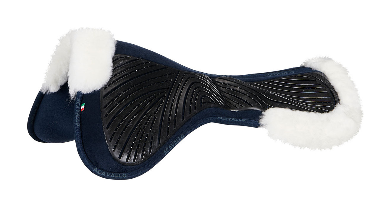 Amortecedor Acavallo Close Contact Classic Gel com memória de forma e lã de carneiro Marrom / natural Castanho