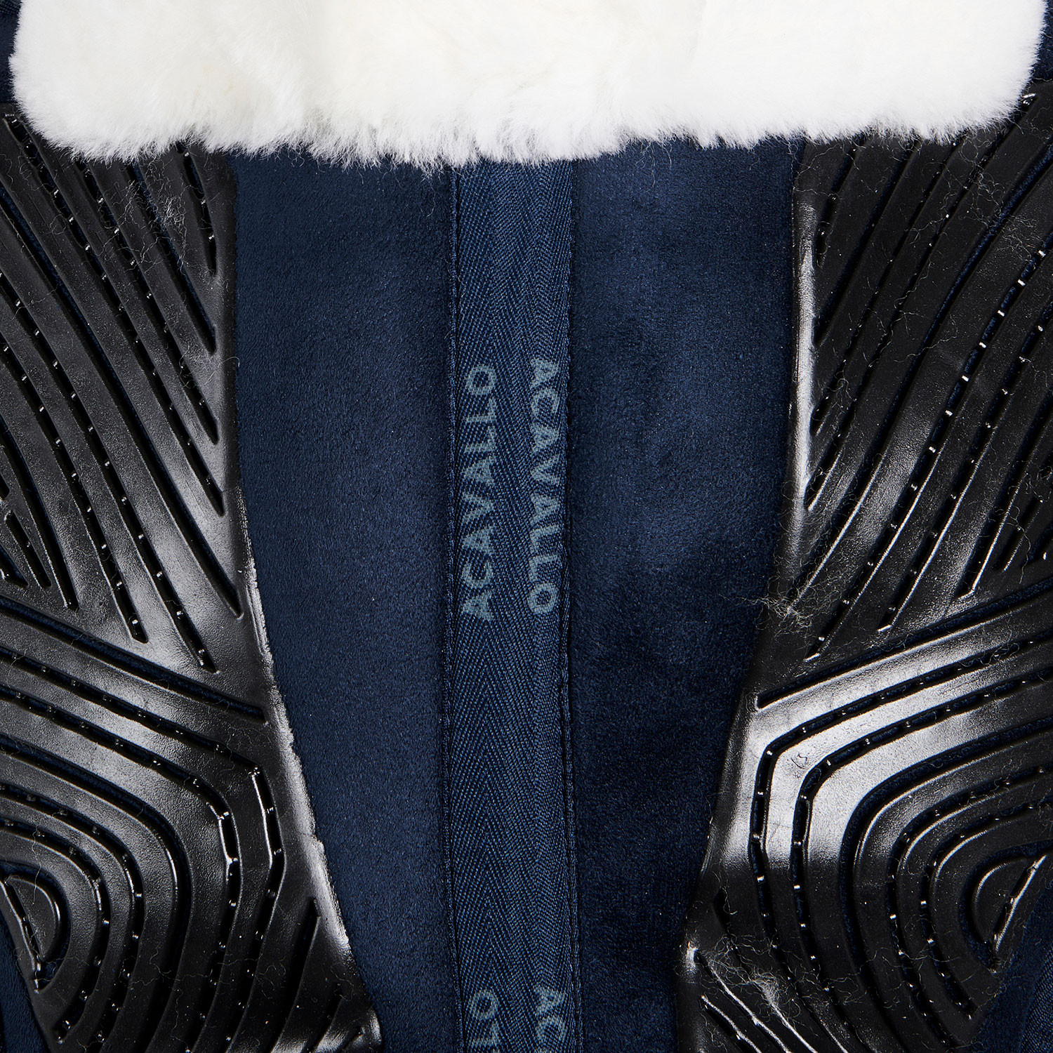 Amortecedor Acavallo Close Contact Classic Gel com memória de forma e lã de carneiro Marrom / natural Castanho