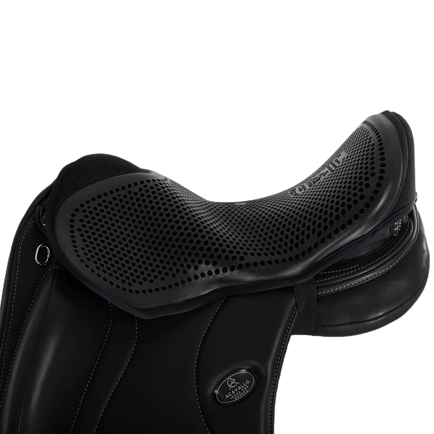 Capa de selim amortecedora Acavallo Gel Out 10 mm - Dressage Preto Capa de selim amortecedora Acavallo Gel Out 10 mm - Dressage Preto