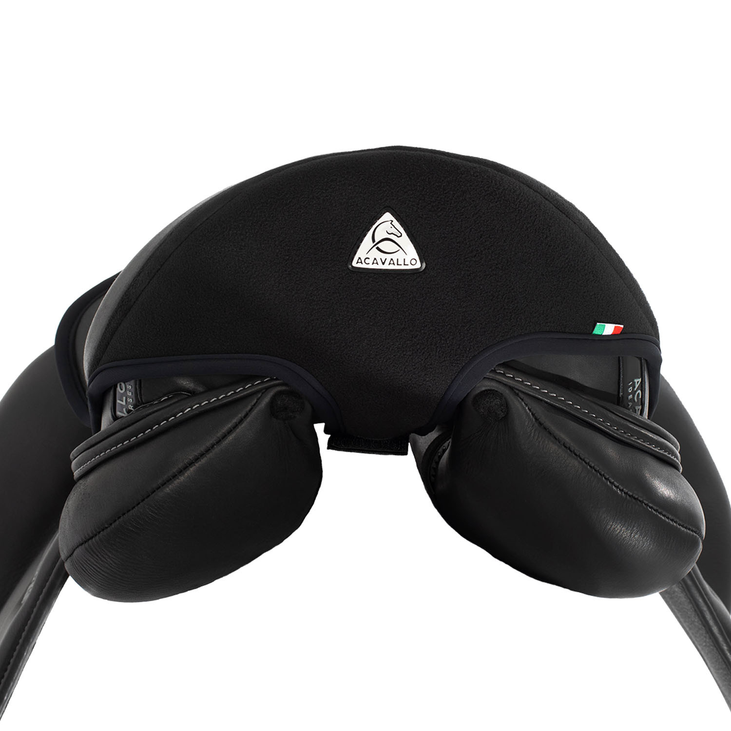 Capa de selim amortecedora Acavallo Gel Out 10 mm - Dressage Preto Capa de selim amortecedora Acavallo Gel Out 10 mm - Dressage Preto