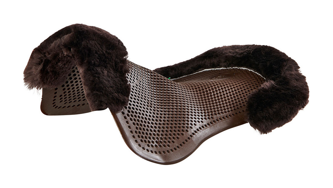 Amortecedor Acavallo Just Gel Pele de Cordeiro Castanho