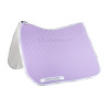 Tapete de treino em lycra com aderência em gel e parte inferior em fibra de bambu Acavallo - Lilás / branco