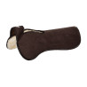 Amortecedor camurça full mouton Acavallo - Castanho / castanho