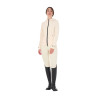 Casaco softshell ajustado com fecho corta-vento feminino Equestro - Branco antigo