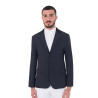 Casaco de competição masculino 3 botões Elegance Equestro - Blazer marinho