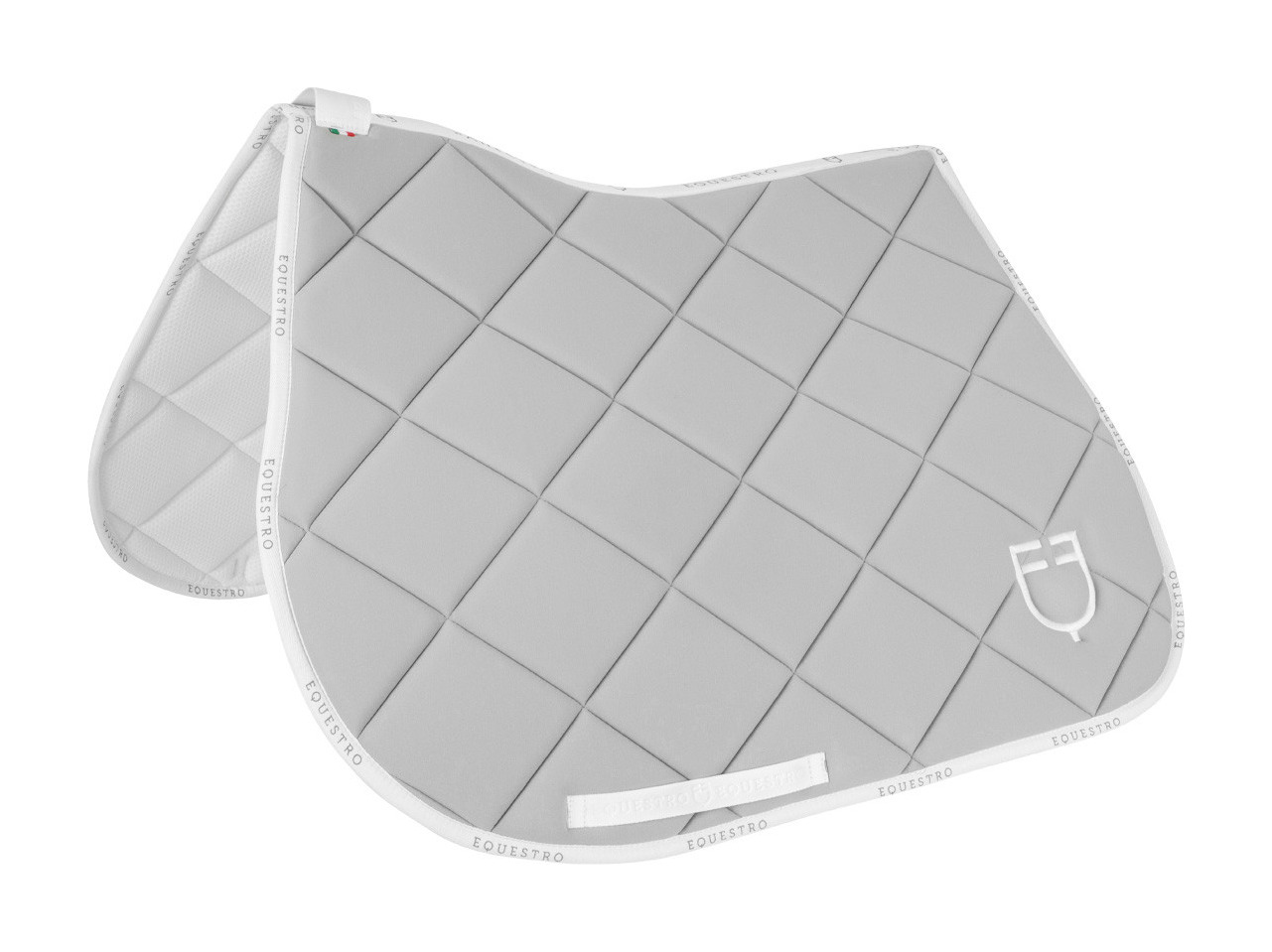 Sela de salto em tecido técnico com logotipo GP Equestro Petróleo / preto Azul