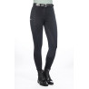 Calça feminina Harbour Island Denim fundo 1/1 em silicone HKM - Preto