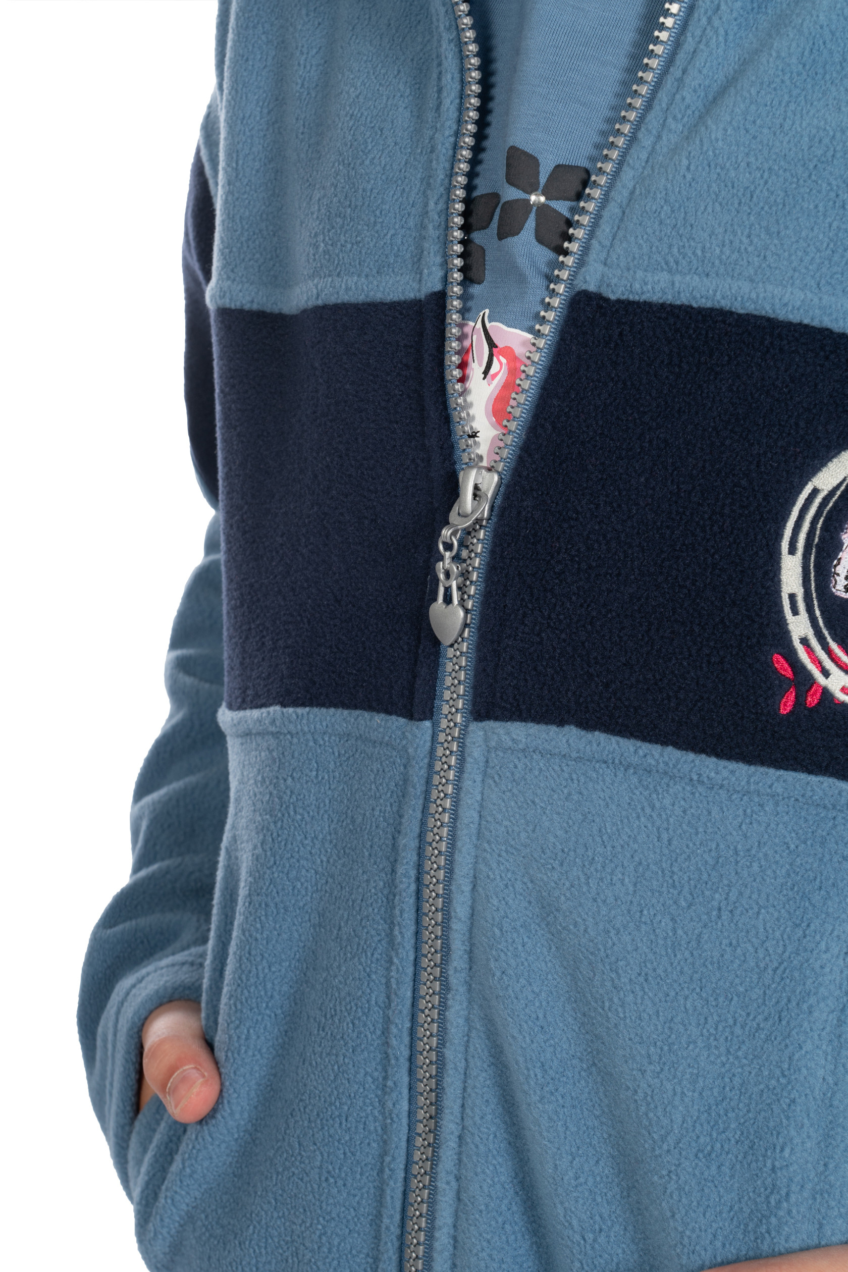 Casaco de lã polar infantil Aymee HKM Azul cinzento