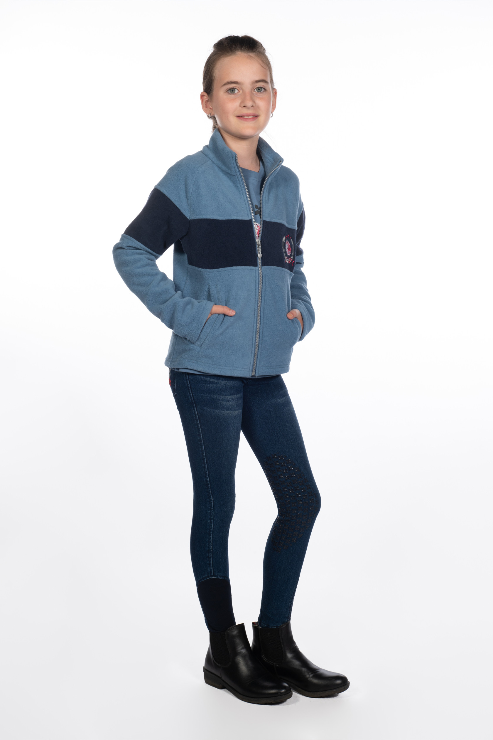 Casaco de lã polar infantil Aymee HKM Azul cinzento