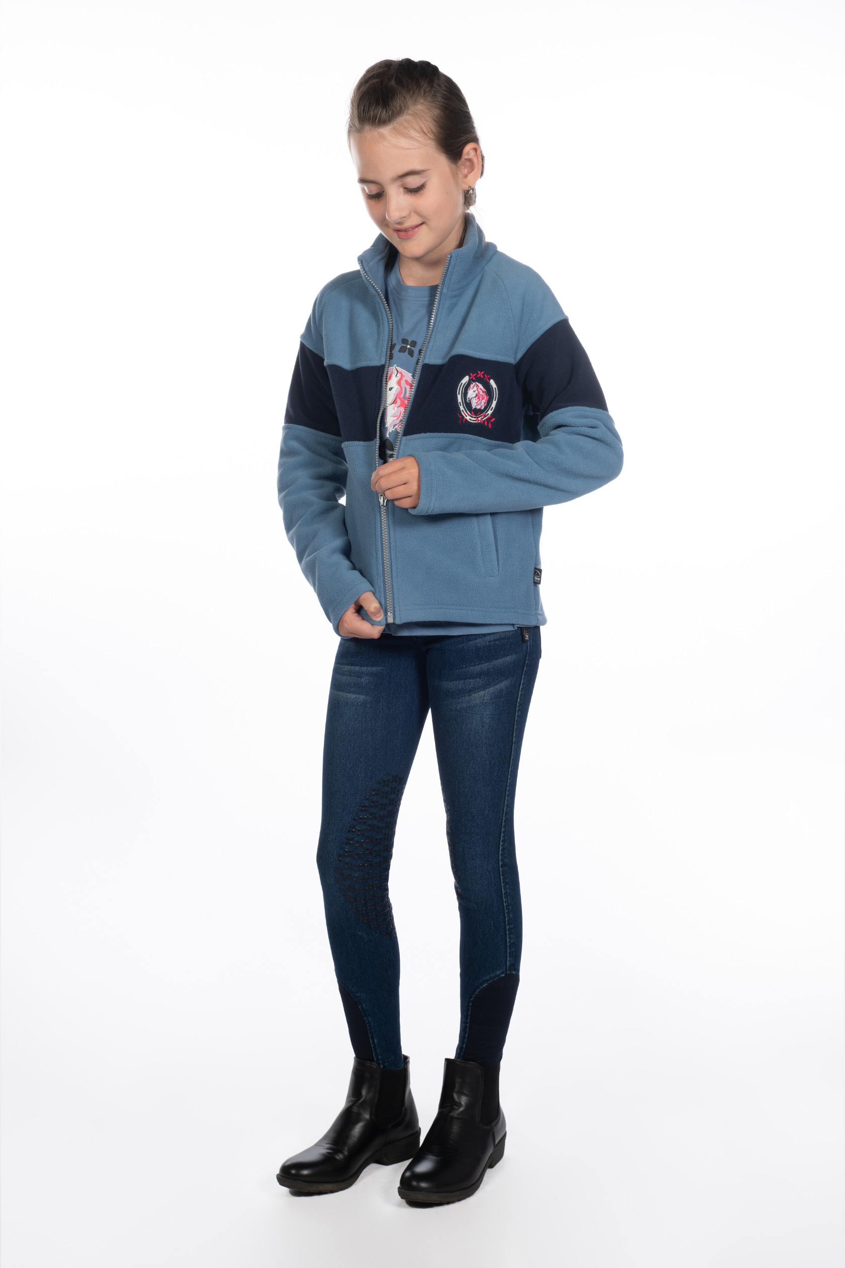 Casaco de lã polar infantil Aymee HKM Azul cinzento