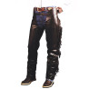 Chaps Western PullUp com Franjas Lakota - Castanho