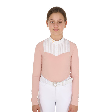 Polo de competição feminino com strass Equestro
