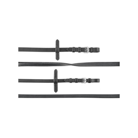 Rendas Duplas de Dressage em Couro Liso Supreme