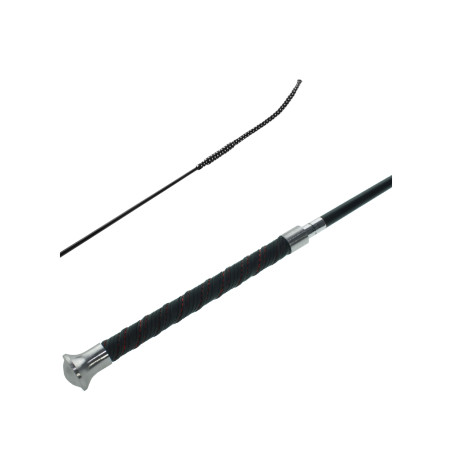 Chicote de Dressage Flying em Carbono Fosco com Cabo Antiderrapante Umbria Equitazione