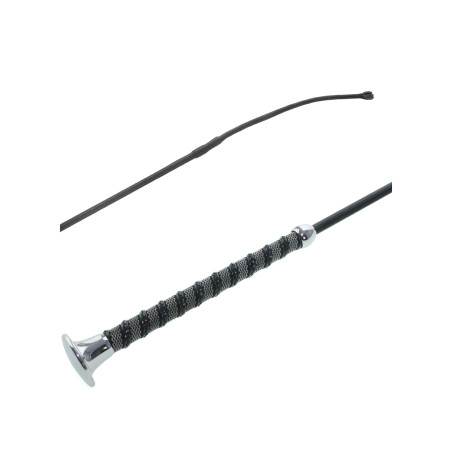 Chicote de Dressage com Cabo Bicolor Grip e Couro Umbria Equitazione