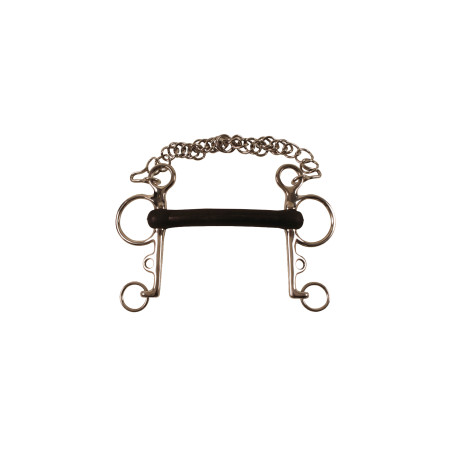 Mors Pelham em Borracha Rígida Umbria Equitazione