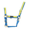 Cabezada de Nylon com Partes Coloridas Umbria Equitazione - Real / amarelo