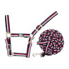 Cavessouro de Nylon Tricolor com Corda Supreme - Marinho / branco / vermelho