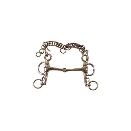 Mors Pelham Pônei Cheio em Inox Umbria Equitazione