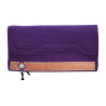 Manta de Sela Western Show Alpaca com Entalhe Cesta Pool's - Violeta