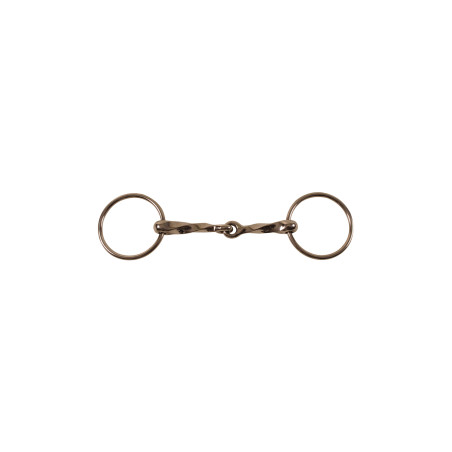 Mordedor com Anéis Inoxidável Torcido Lento Umbria Equitação