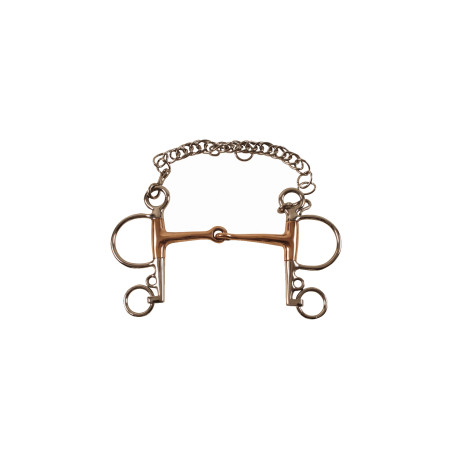 Freio Pelham Completo com Bocal de Cobre Umbria Equitazione