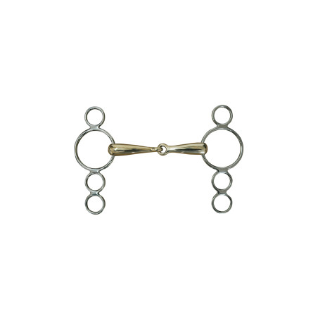 Freio Pessoa Inteiriço em Cobre Alemão 2 Argolas Umbria Equitazione