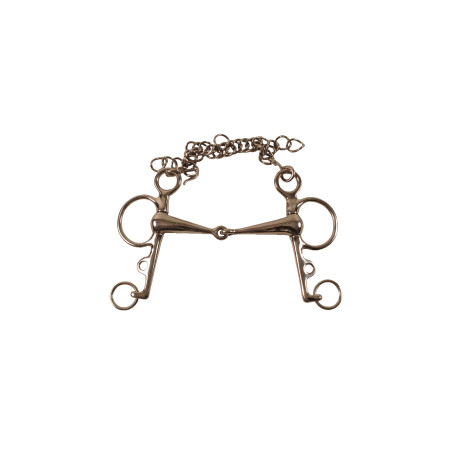 Mors Pelham Maciço em Inox Umbria Equitazione