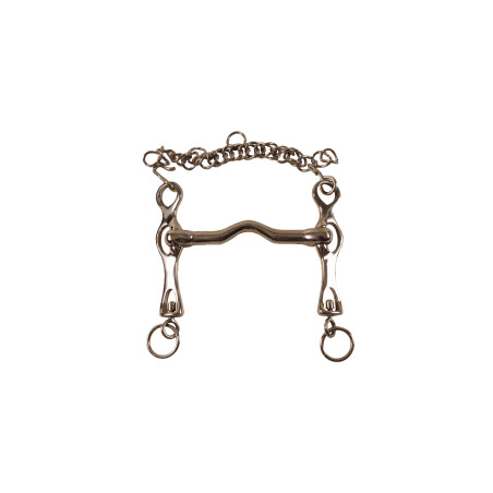 Mors de Dressage Inteiro com Ramas Planas Umbria Equitazione