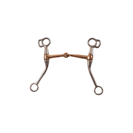 Mors Western em Aço Inoxidável com Bocal de Cobre e Hastes Longas Pool's