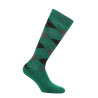 Meias Equithème Argyle feminina - Cinza / verde