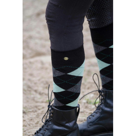 Meias Equithème Argyle feminina