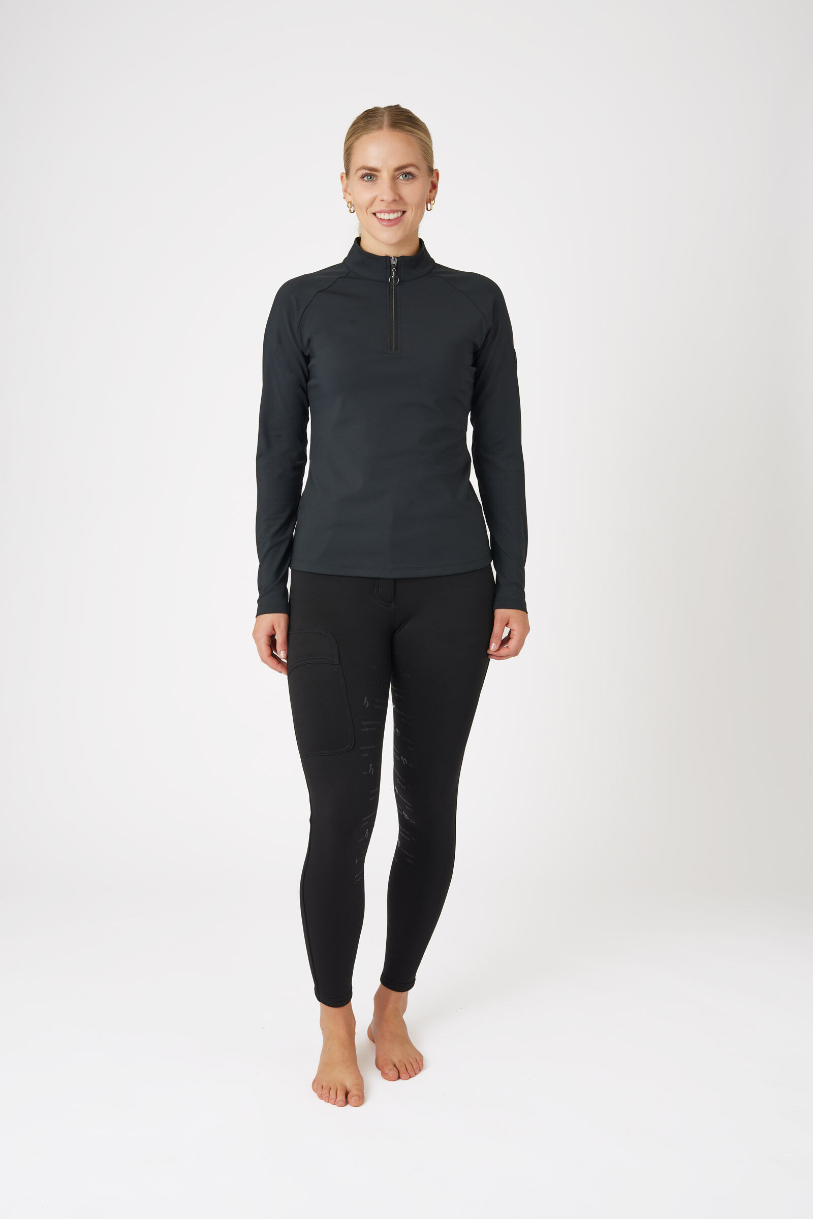 T-shirt técnico feminino Horze Karla Madeira à deriva T-shirt técnico feminino Horze Karla Madeira à deriva