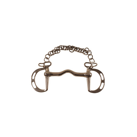 Mors Uxeter em aço inoxidável não articulado Umbria Equitazione