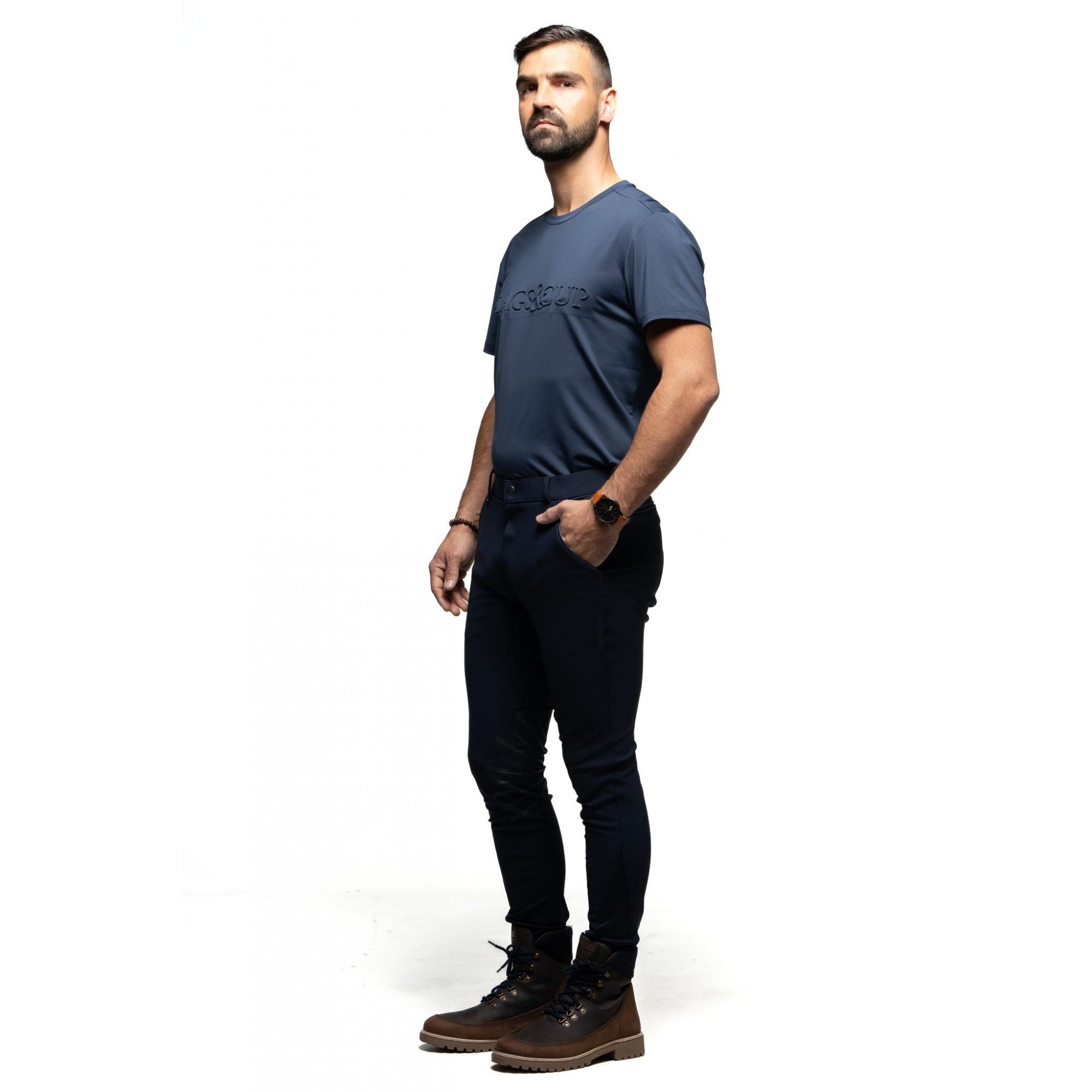 Calça Flags & Cup Skansen infantil Marinho Azul-marinho