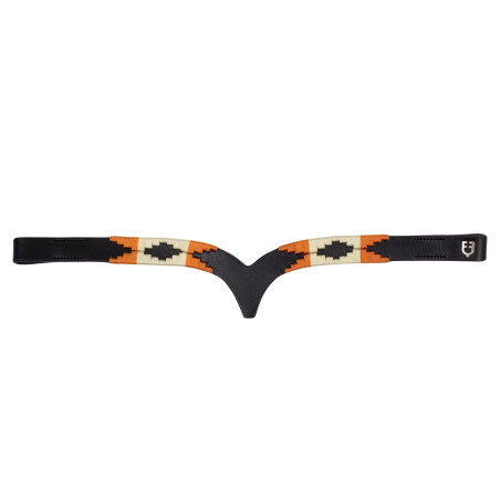 Frontal em couro com decoração navajo Equestro