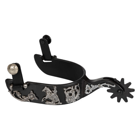 Esporas Metalab para rédeas com motivos florais Pool's